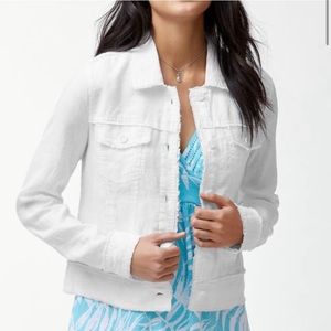 Tommy Bahama 100% Linen White Jacket